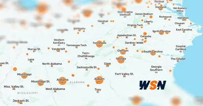 Map of the most successful colleges in the NFL